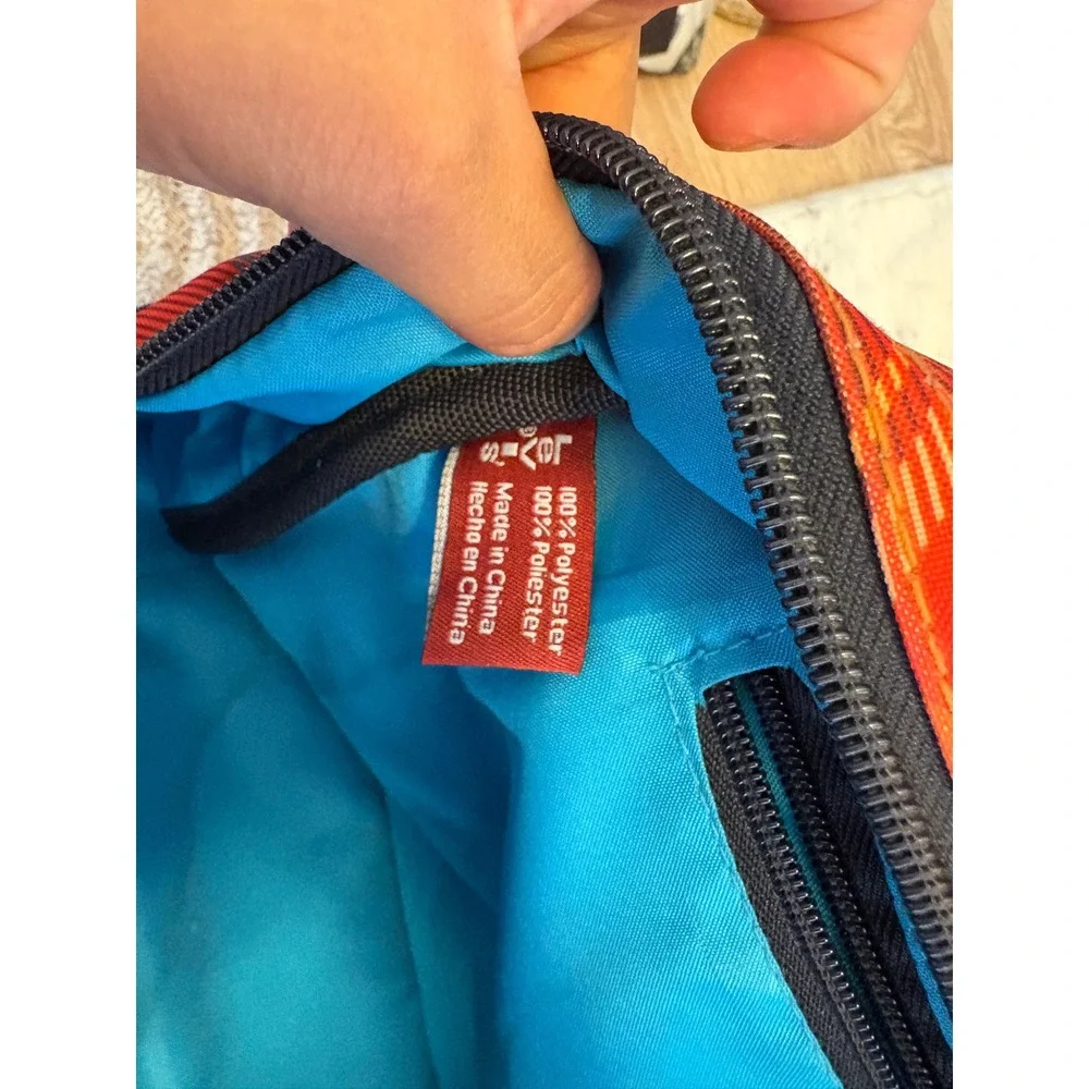 Levis Red Plaid Bowling Bag Denim Handle Logo Satchel bag